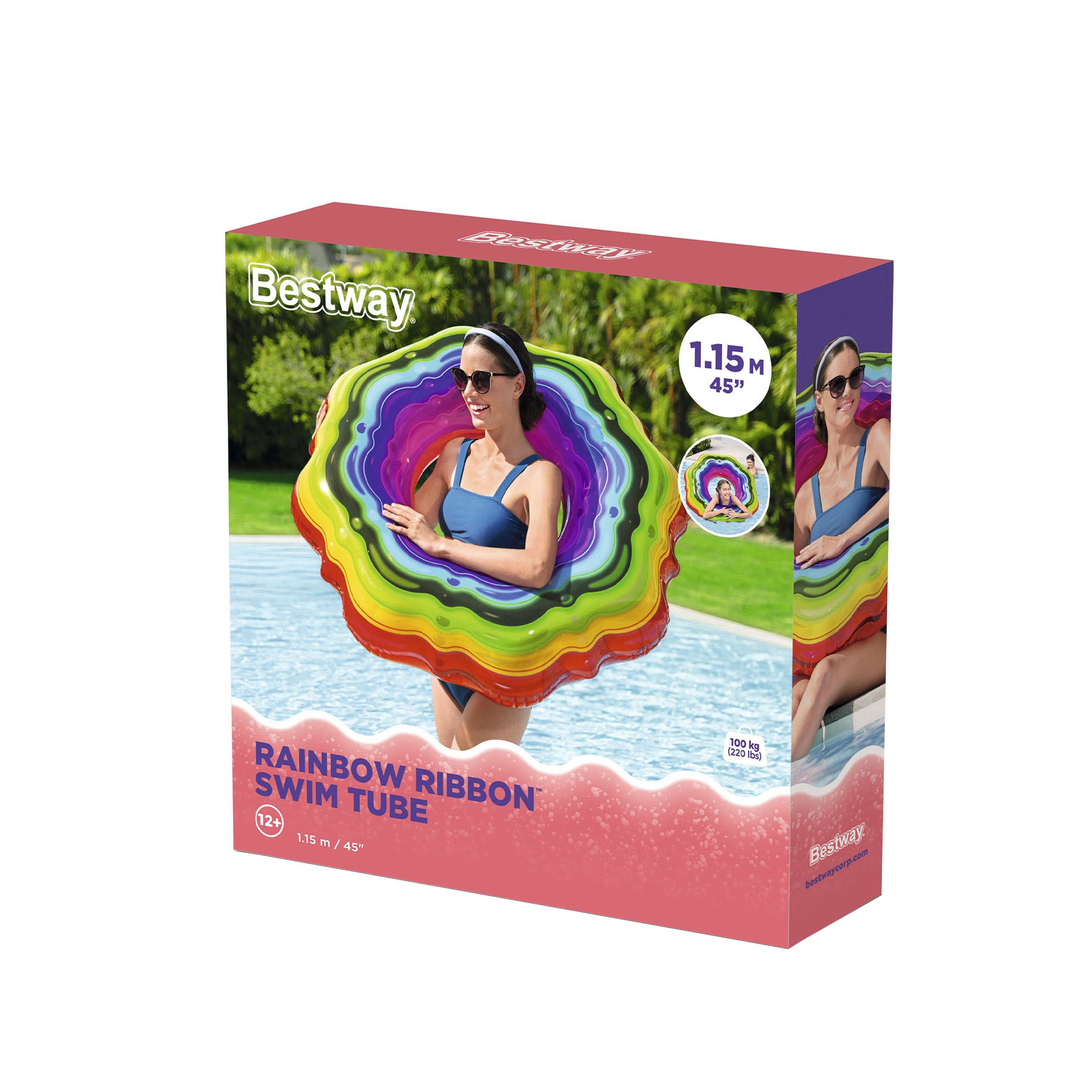Schwimmring Regenbogen 106 cm