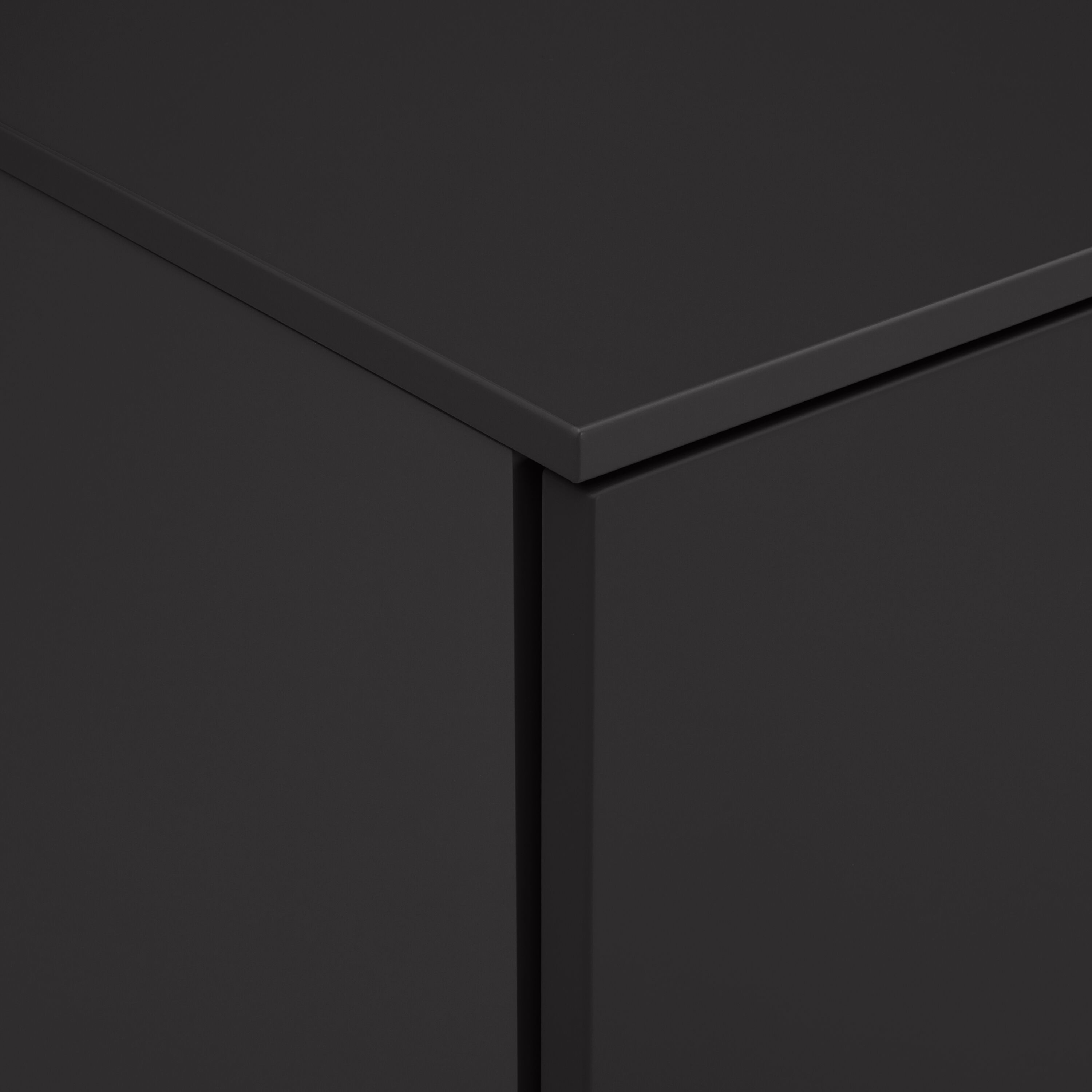 TILL Sideboard - Schwarzgrau / B: 168.0 cm x T: 41.0 cm x H: 77.0 cm