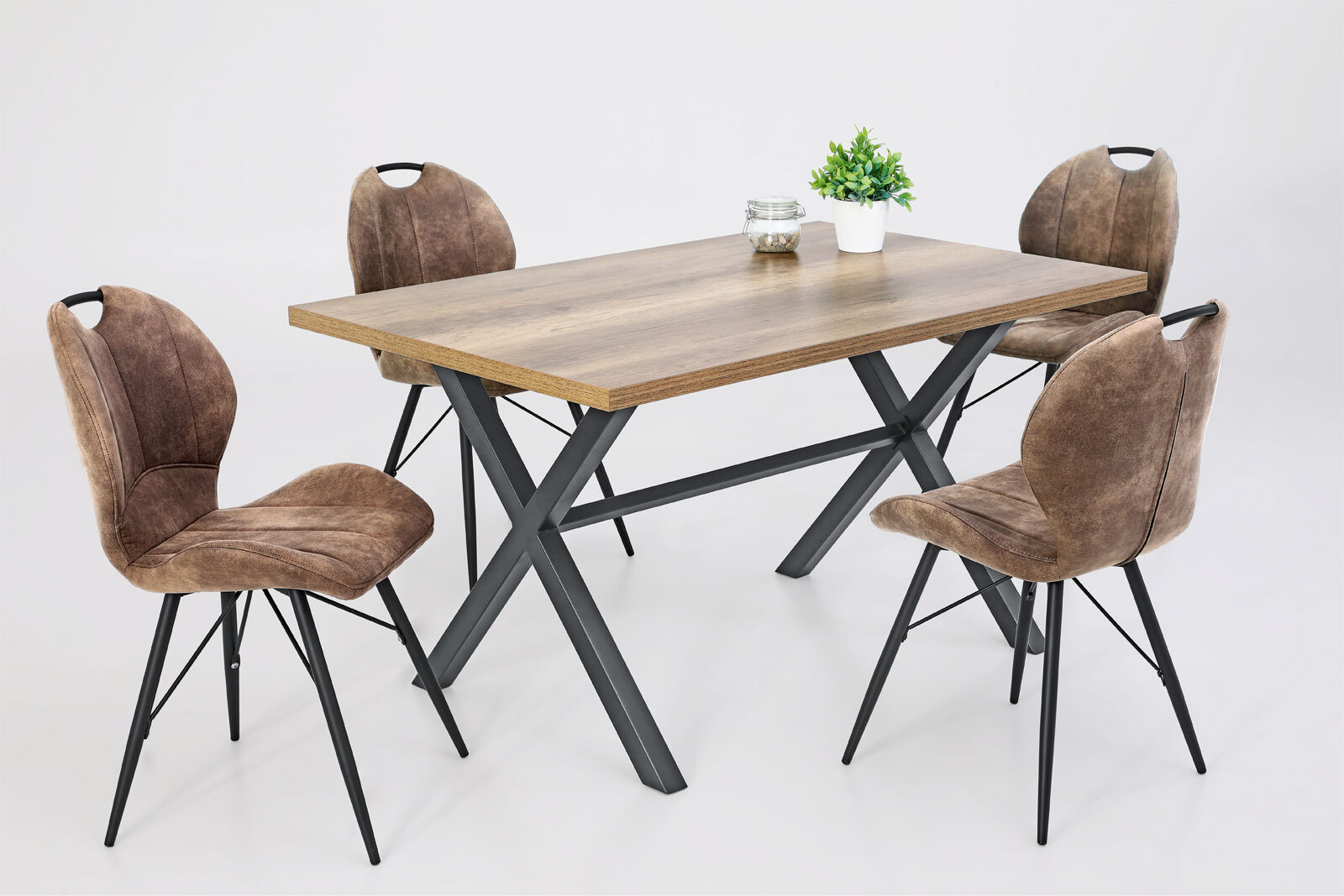 Tisch Bonny Wildeiche Nachbildung 140 x 75 x 90 cm