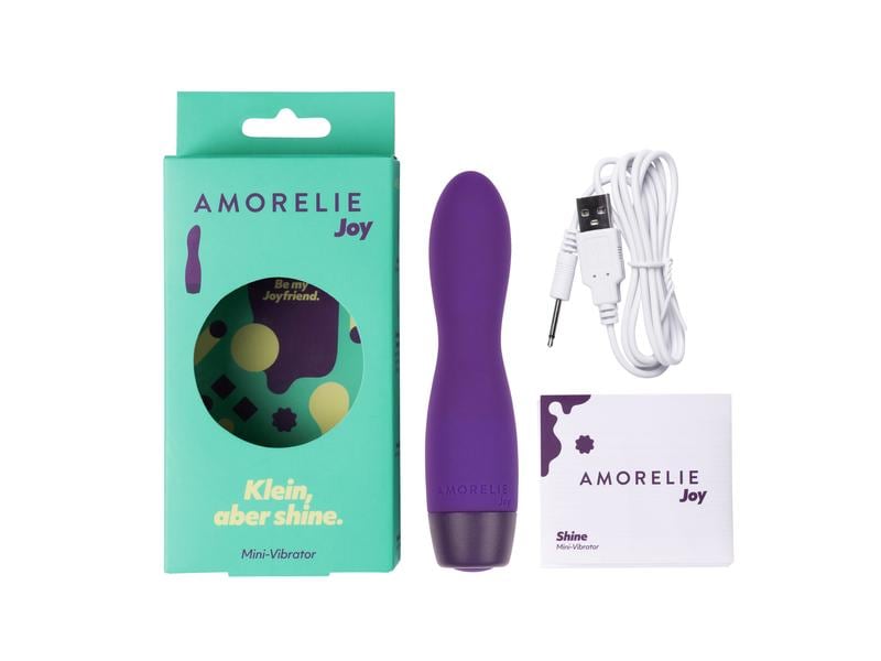 Amorelie Mini-Vibrator «Shine» Violett Hochwertiges Sextoy im kompakten Format