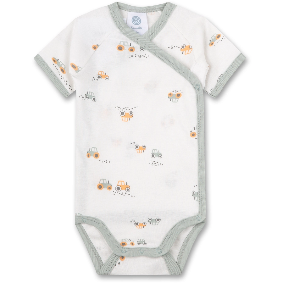 Sanetta Wickelbody Traktor offwhite