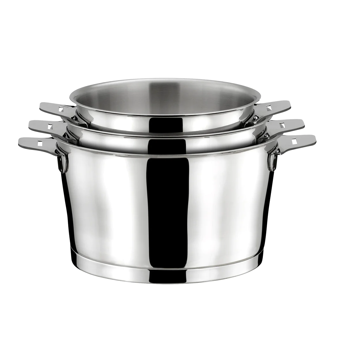 Asana - Série de 4 casseroles 14/16/18/20cm inox avec poignée Cuisinox