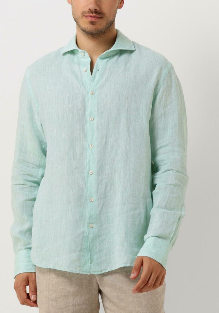 mint profuomo casual overhemd shirt x-cutaway sc linnen