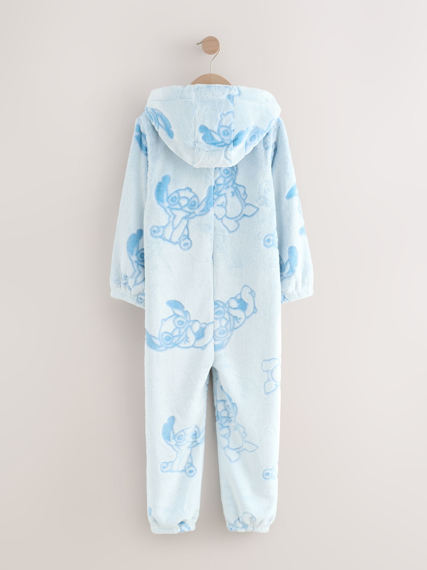 Blauw - Lilo & Stitch fleece All-in-one (3-16jaar)