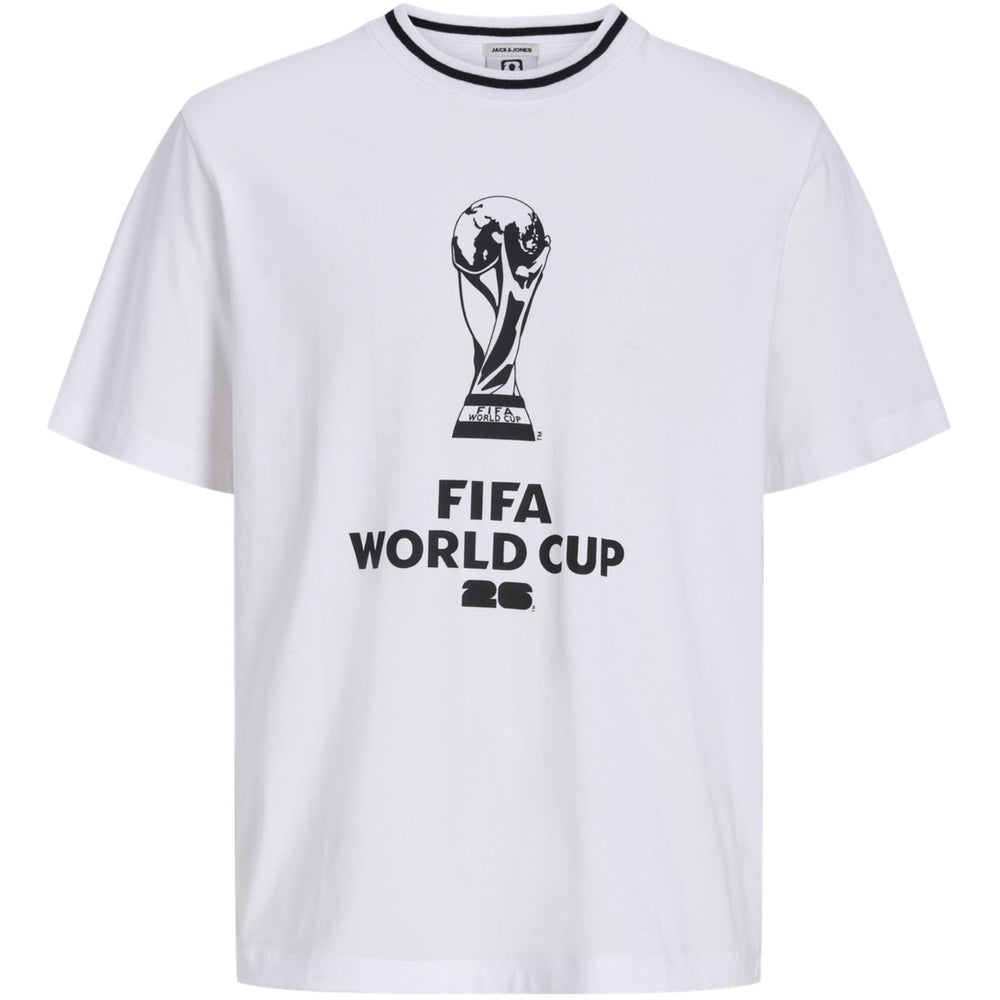 Køb Jack & Jones Junior Bright White Jorfifa Tee Ss Crew Neck Styd Aw25 Jnr