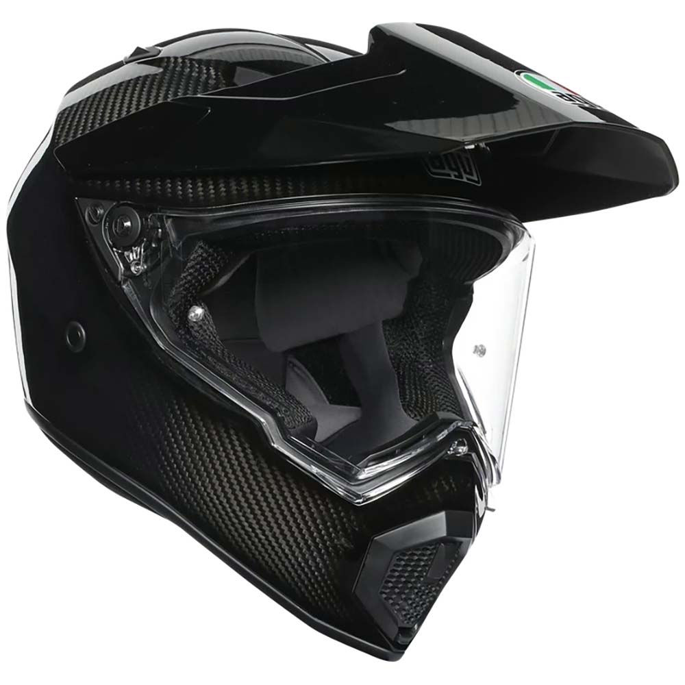 AGV - Casque AX9 Mono Carbone Carbone / Brillant