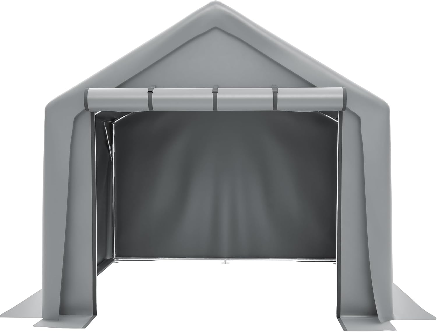 Garagenzelt Winterfest Groß 244x241x217 cm – Robuster, Wasserdichter Fahrradschuppen & Gerätehaus mit Rolltür, Lagerzelt für Auto, Motorrad & Garten