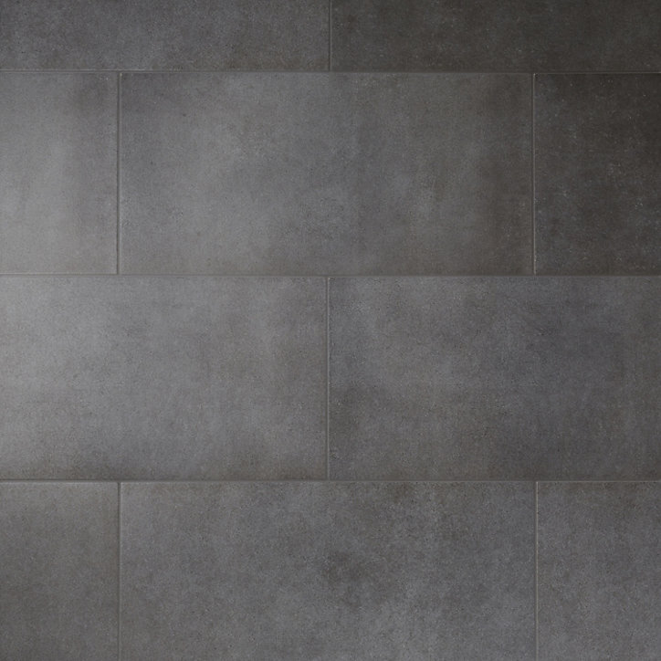 Carrelage sol anthracite 30,7 x 61,7 cm Konkrete