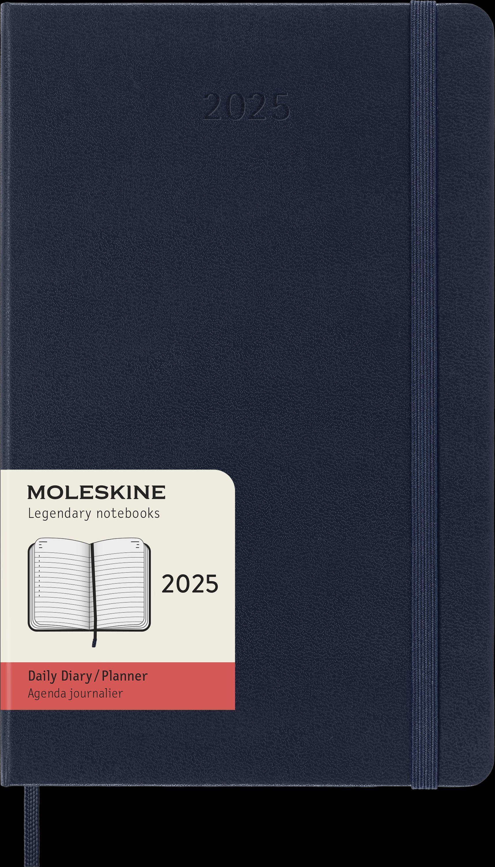 Moleskine 12 Monate Tageskalender 2025, Large/A5