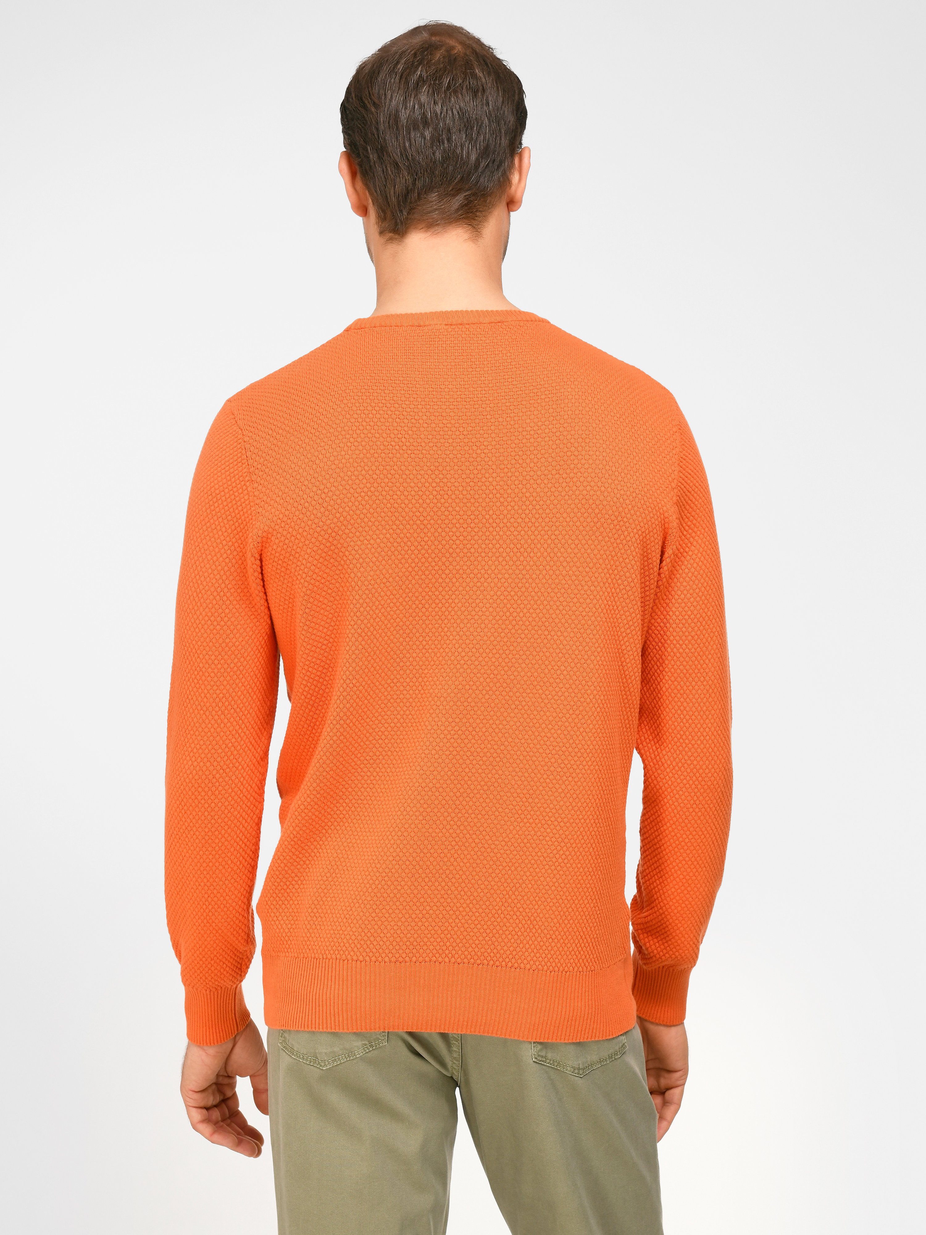 Rundhals-Pullover aus 100% Baumwolle Pima Cotton