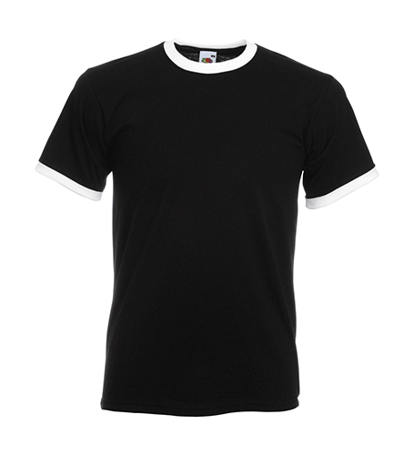 Fruit of the Loom 61-168-0 - T-shirt Contrasté en Coton Belcoro