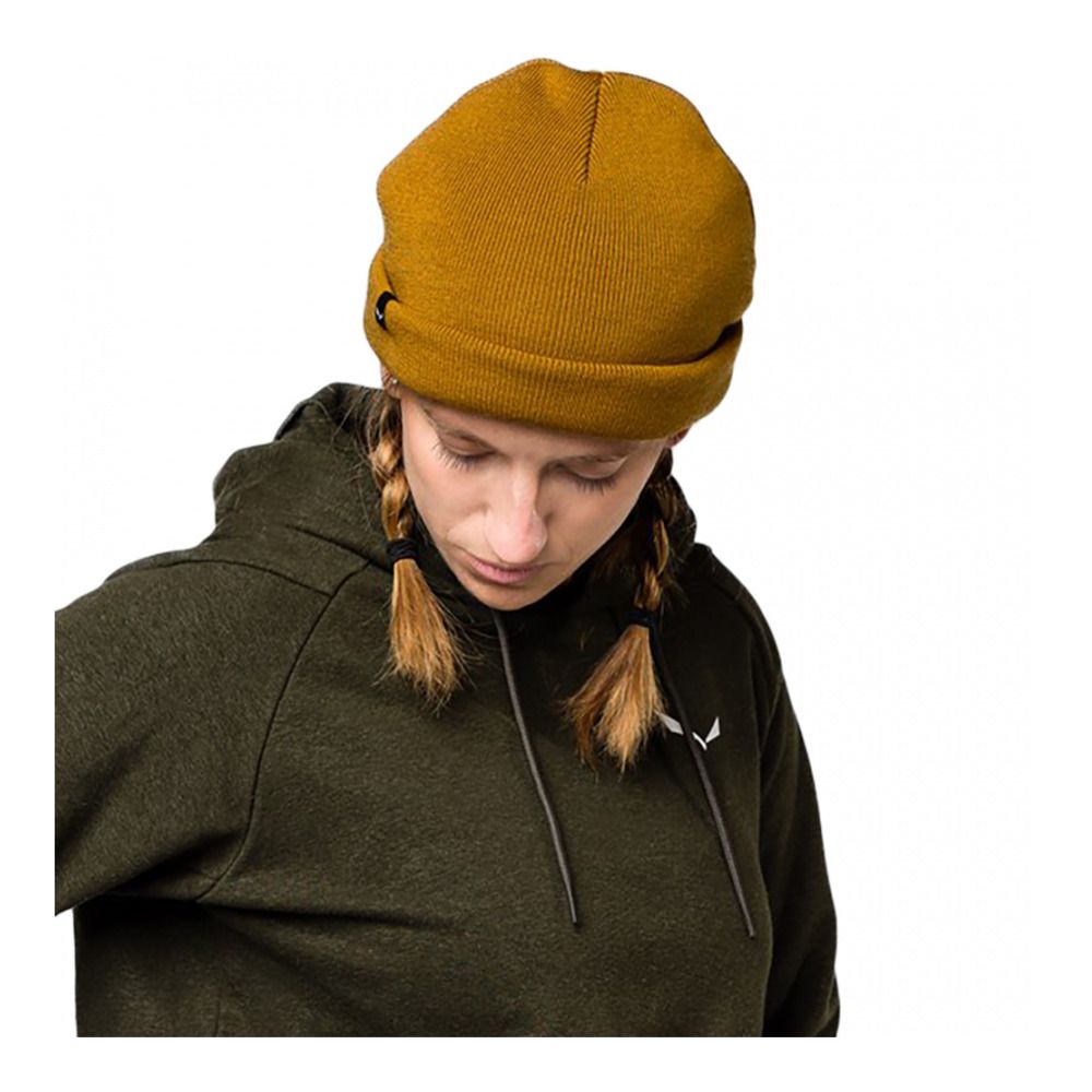 Salewa PUEZ MERINO - Bonnet golden brown