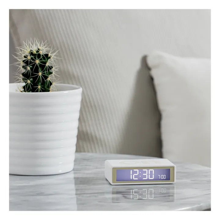 Lexon Réveil Flip+ Travel | Blanc
