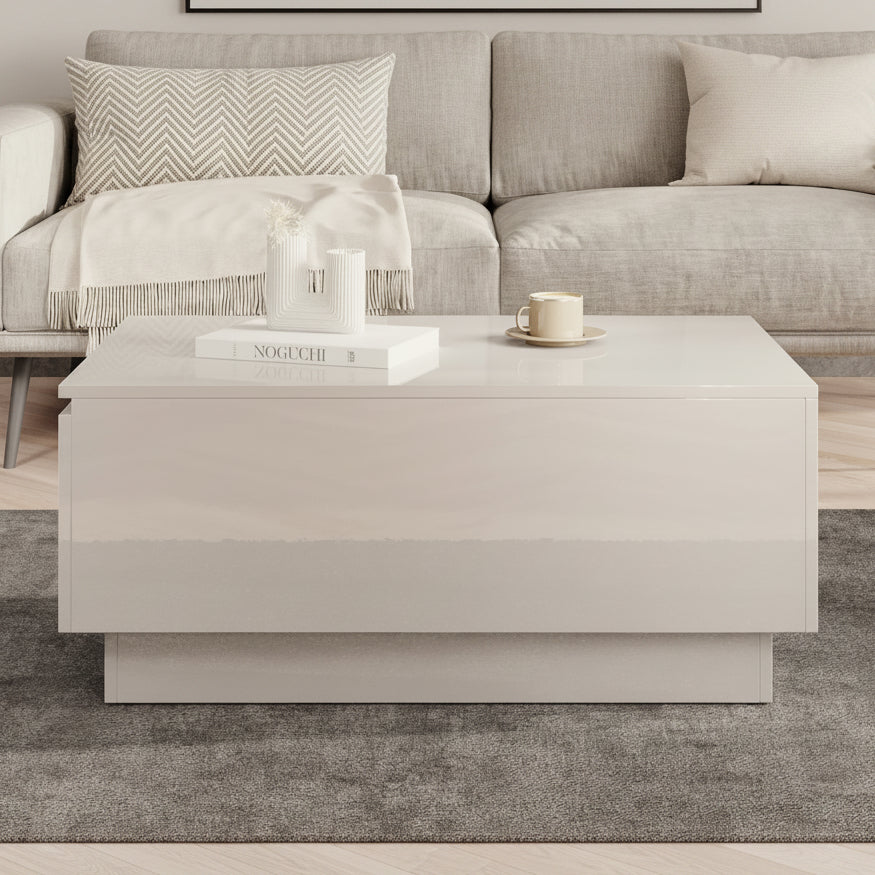Micha - Salontafel met opbergruimte - Wit