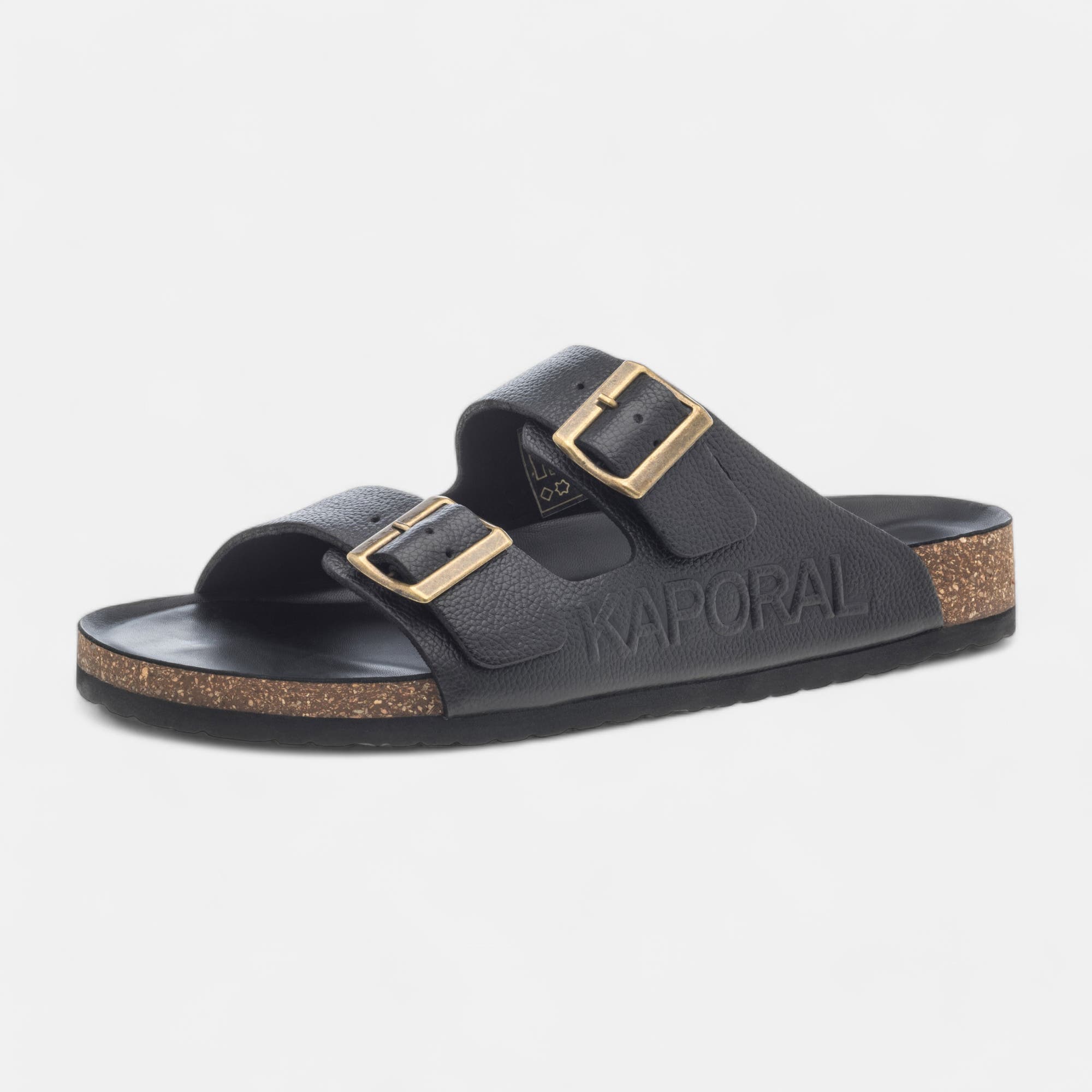 Mules Homme en cuir noir