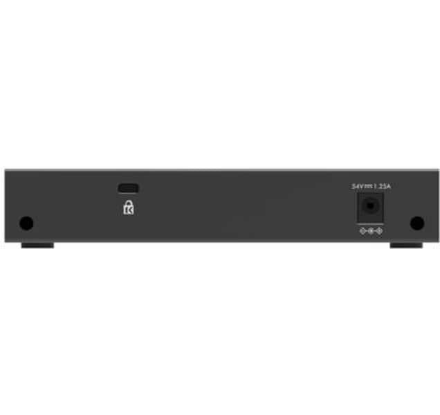 PoE Switch GS305Pv3 5 Port, PoE Budget: 63 WKompakter, lüfterloser 5-Port Gigabit PoE+ Switch für kleine Büros, IP-Kameras und VoIP-Telefone