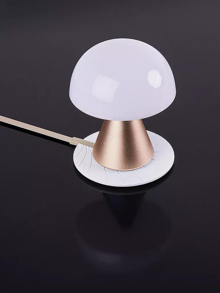 LEXON LED Lampe MINA M 11cm Soft Gold gold