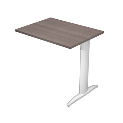 Retour direct pour Bureau Trend pieds métal - L80 - plateau imitation frêne toscan - pieds alu