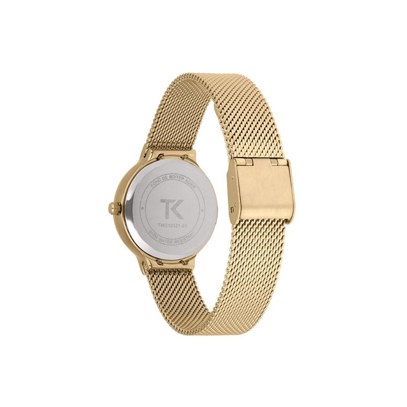 Montre Trendy Kiss en Maille Milanaise Femme Doré