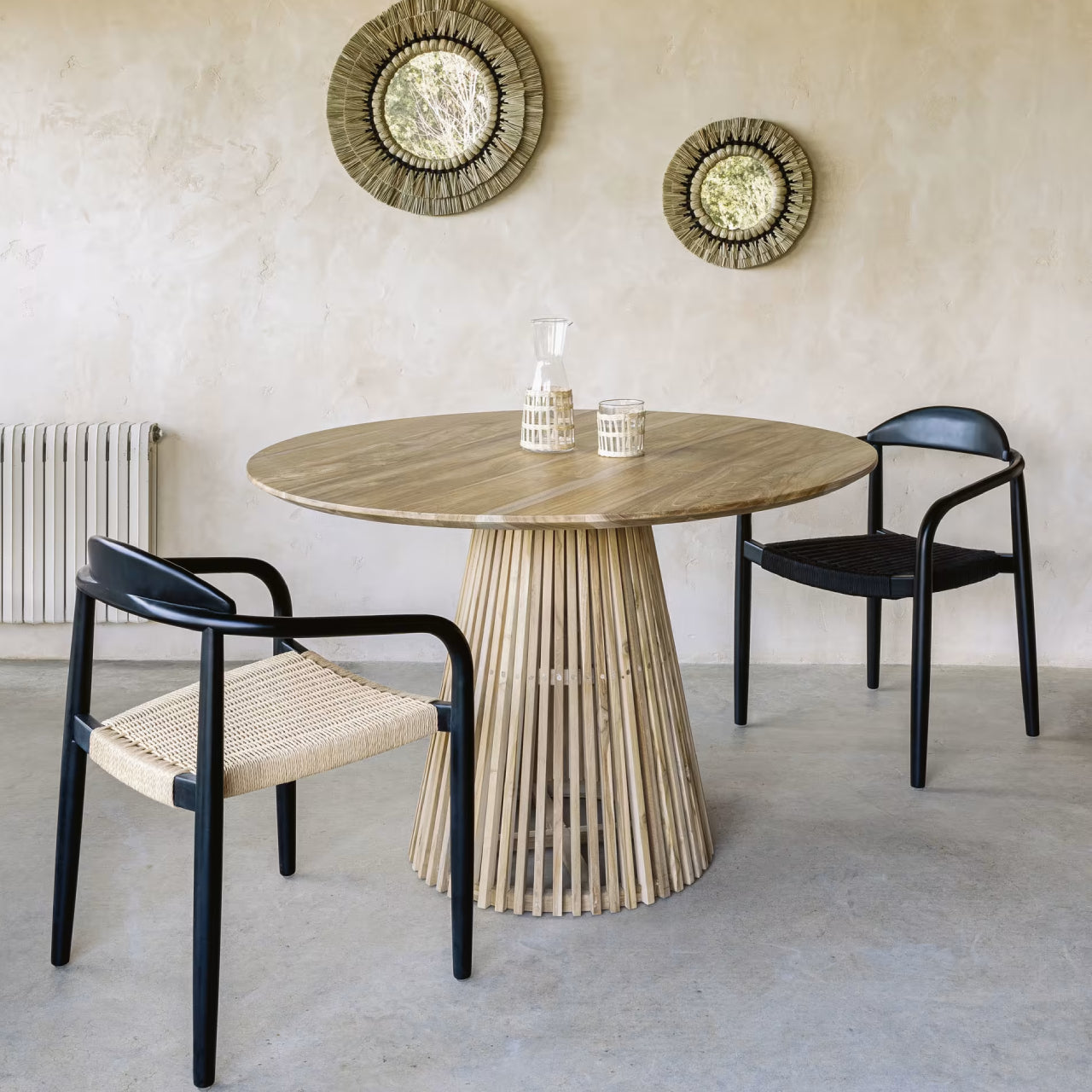 Kave Home Jeanette Eettafel - Ã 120 cm - Naturel