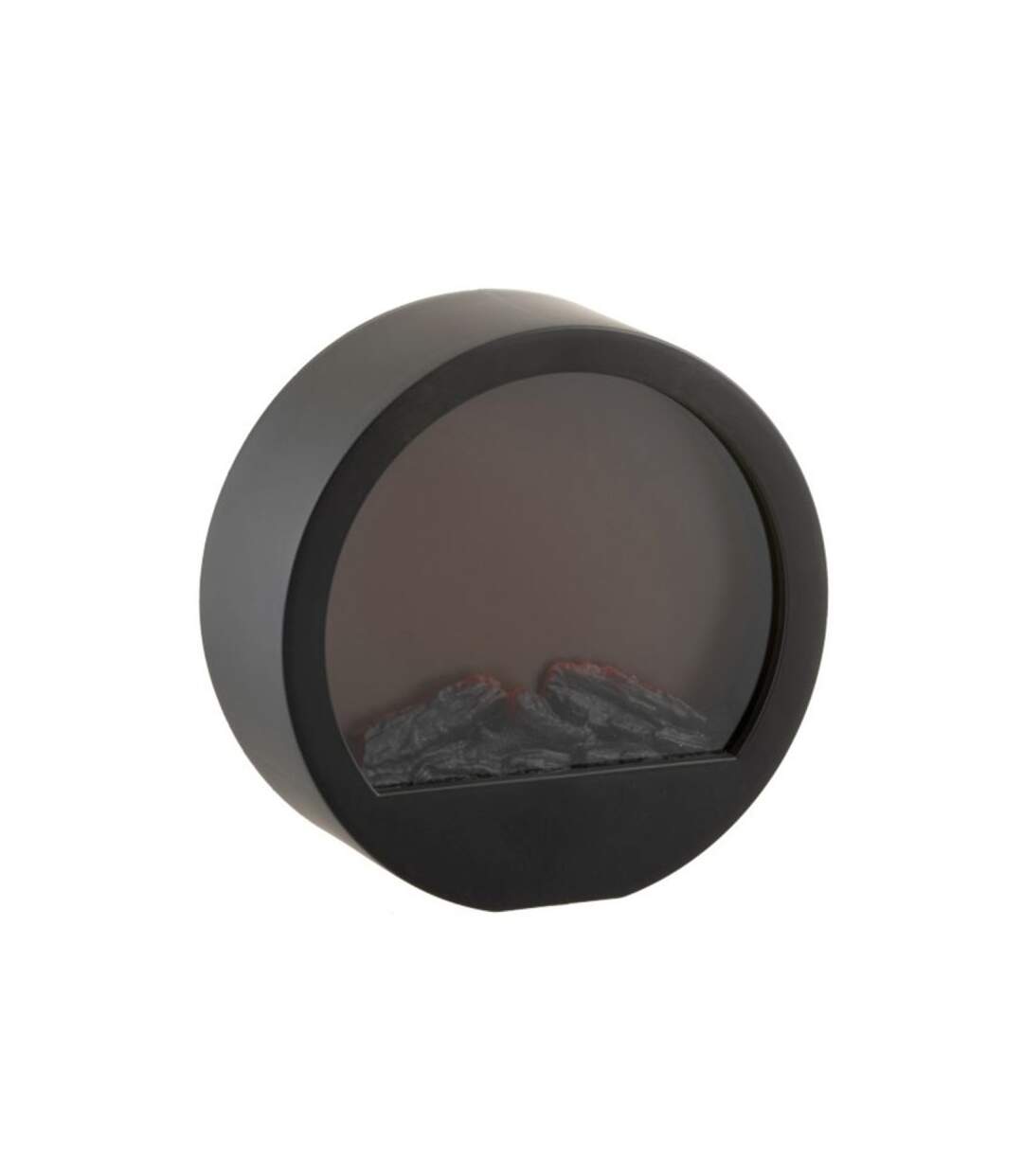 Paris Prix - Lampe à Poser Led cheminée 35cm Noir
