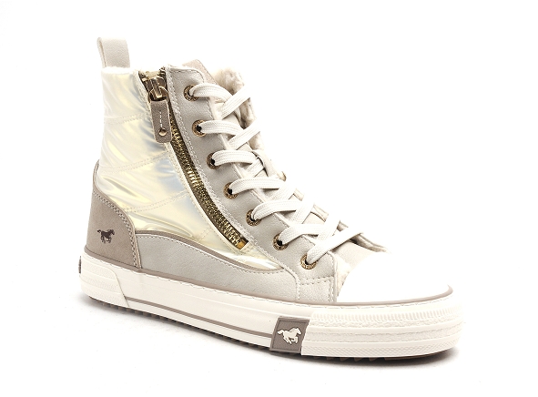 Mustang boots bottine plates femme 1410603 beige