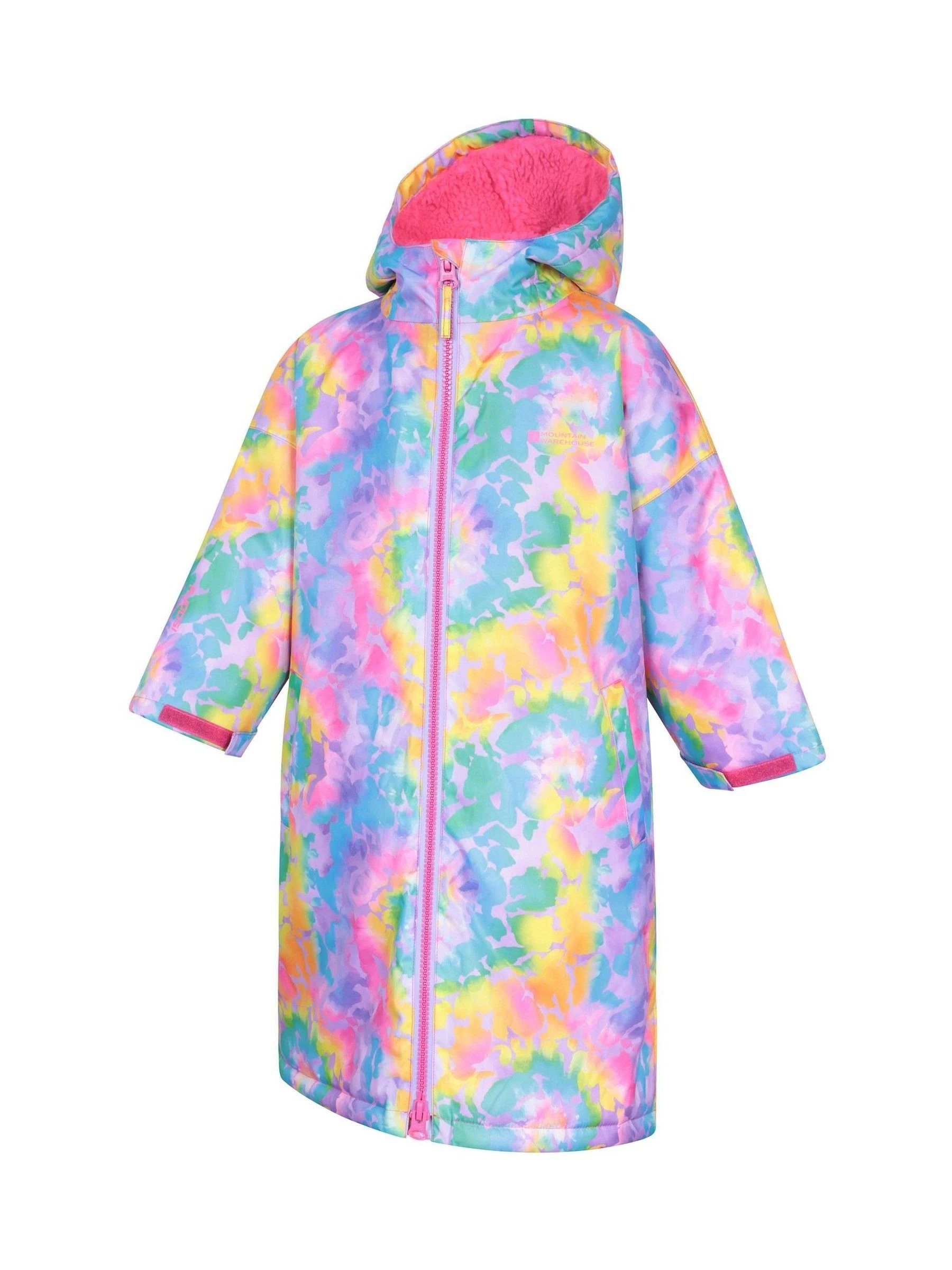 Mountain Warehouse Tidal bedrukte waterdichte omkleedjas voor kinderen
