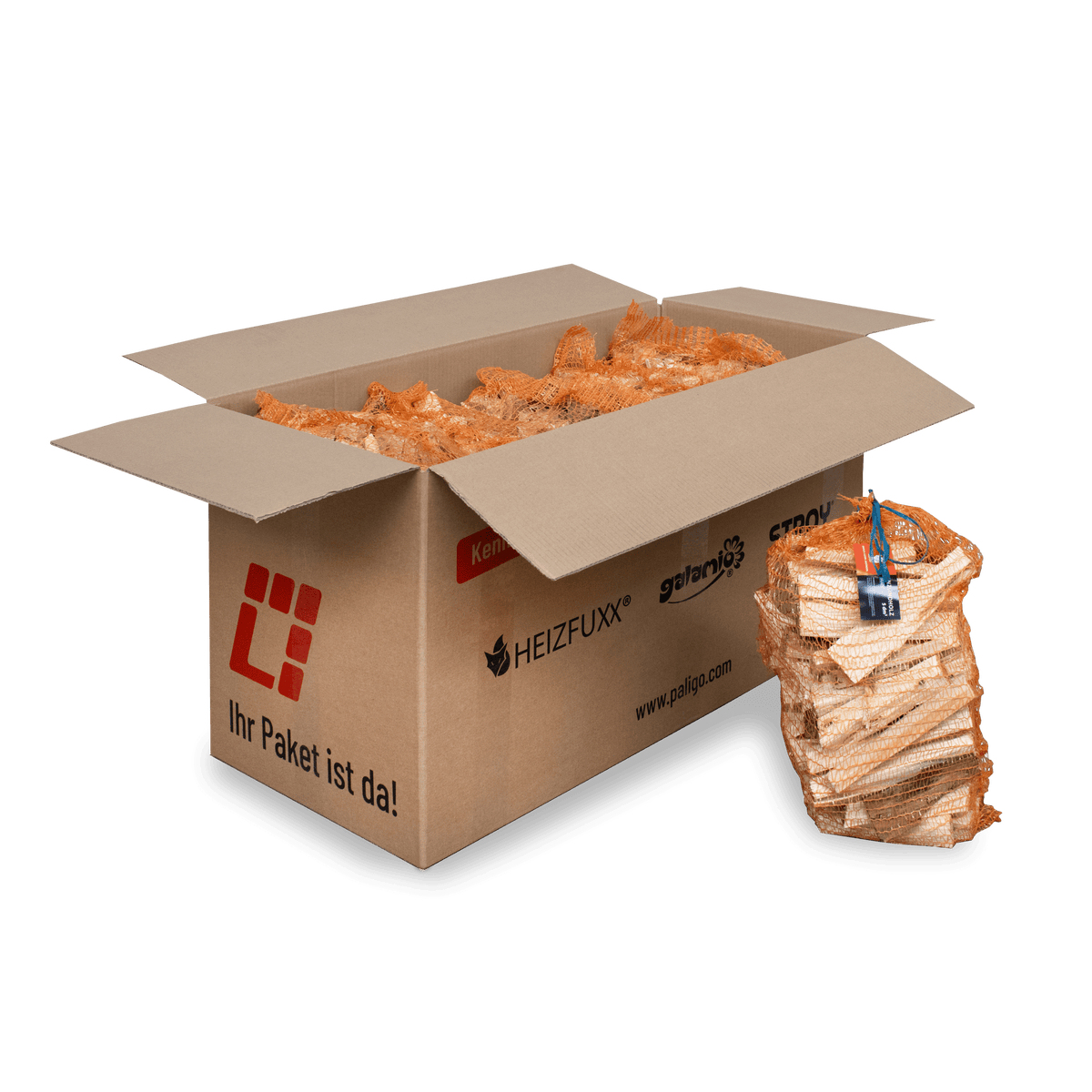 Heizfuxx Aanmaakhout Blauw 18 cm 20 kg Zachthouten Aanmaakhoutjes