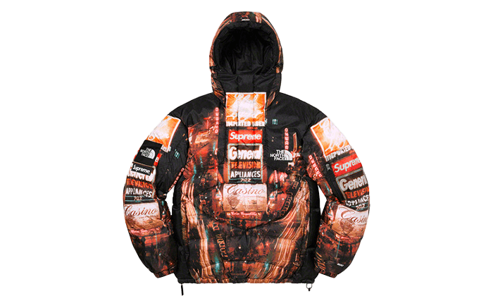 Supreme The North Face 800-Fill Half Zip Hooded Pullover Times Square