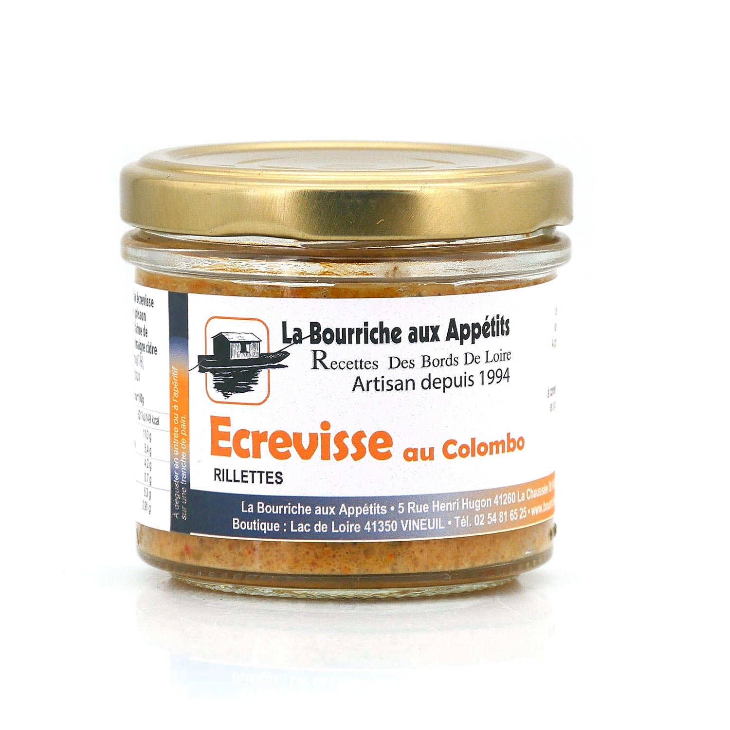 Rillettes d'écrevisses aux épices colombo