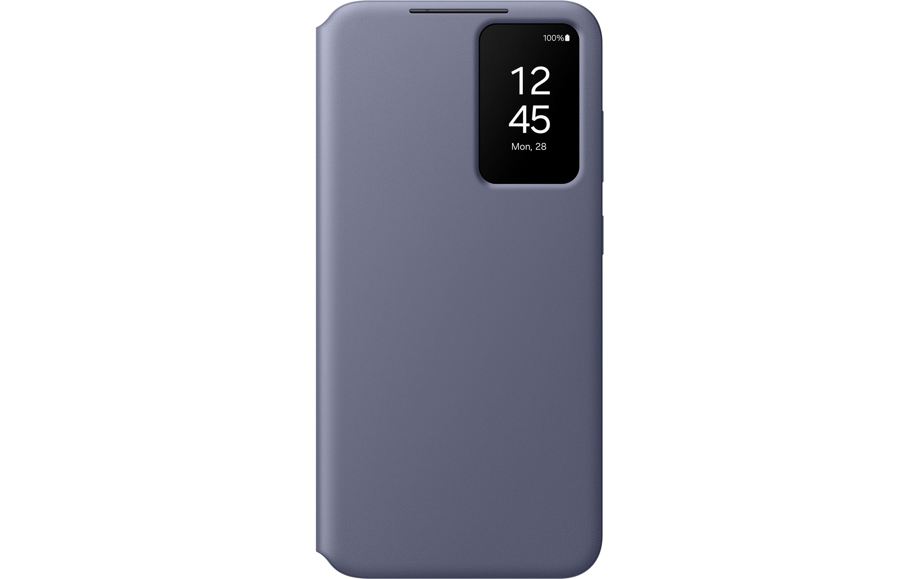 Book Cover Smart View Galaxy S24+ ViolettSchutzhülle mit Touch-Interface für das Samsung Galaxy S24+