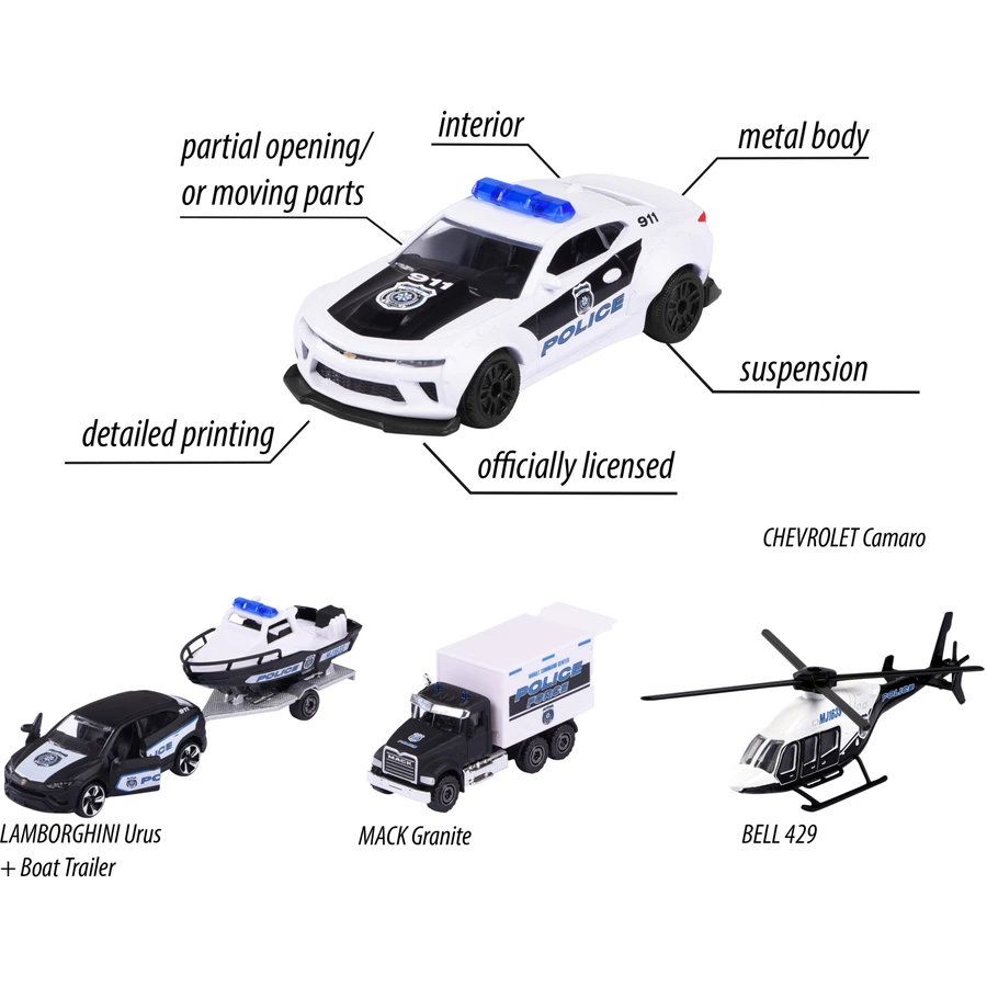 DICKIE Toys Police Force 4 Pieces Giftpack