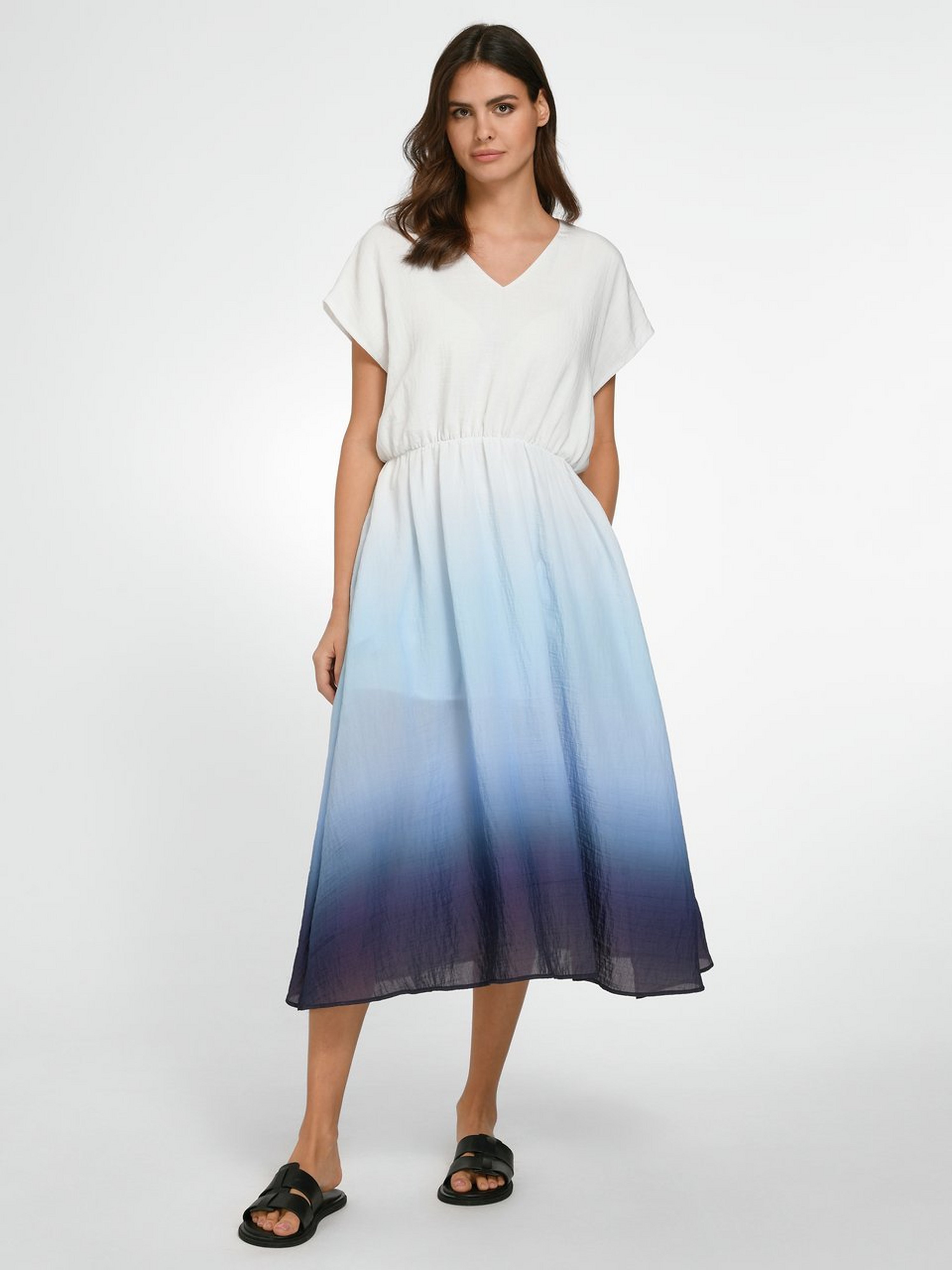 Kleid mit überschnittener Schulter