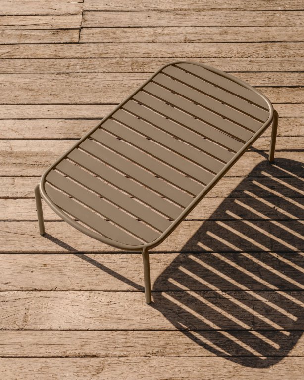 Kave Home Joncols Outdoor salontafel 113x62 groen