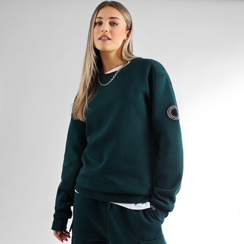 Sweat Crewneck Femme Premium 1102 Vert