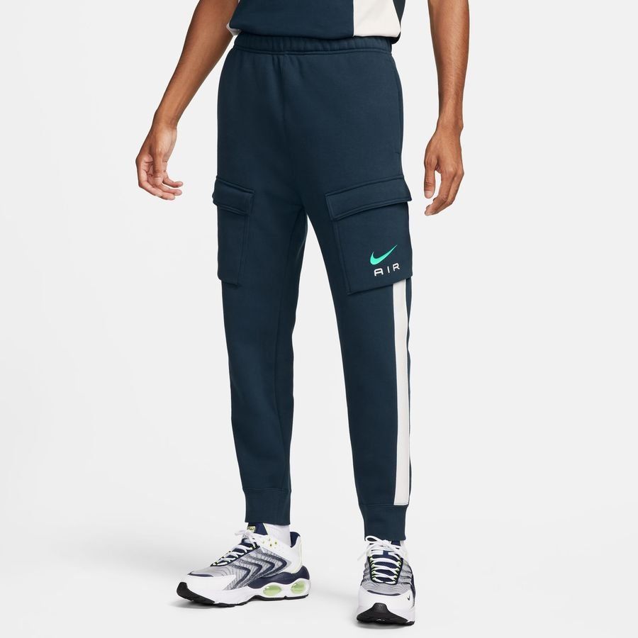 Nike Air Pantalon Cargo NSW Fleece - Bleu Marine/Blanc