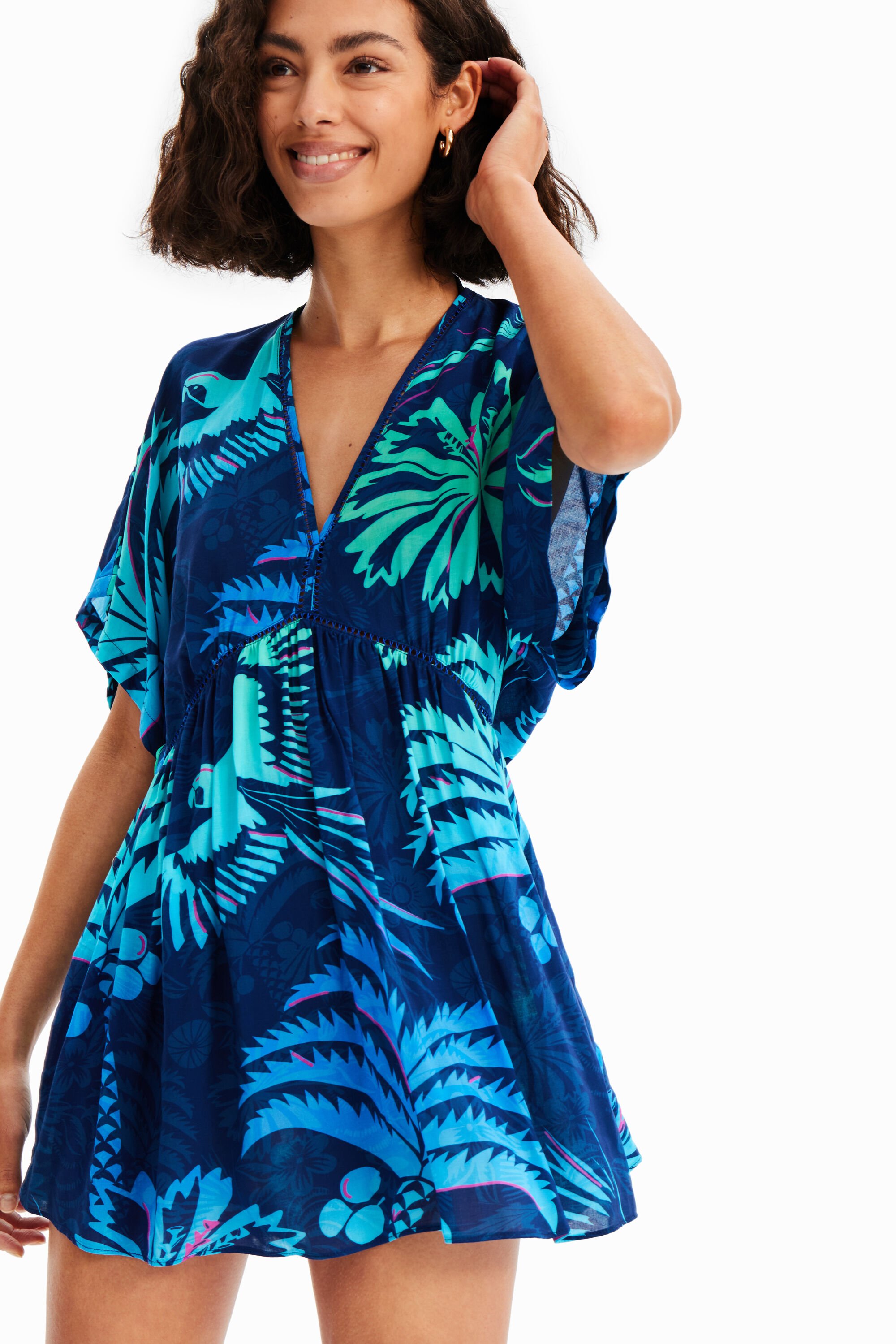 Robe tunique tropicale