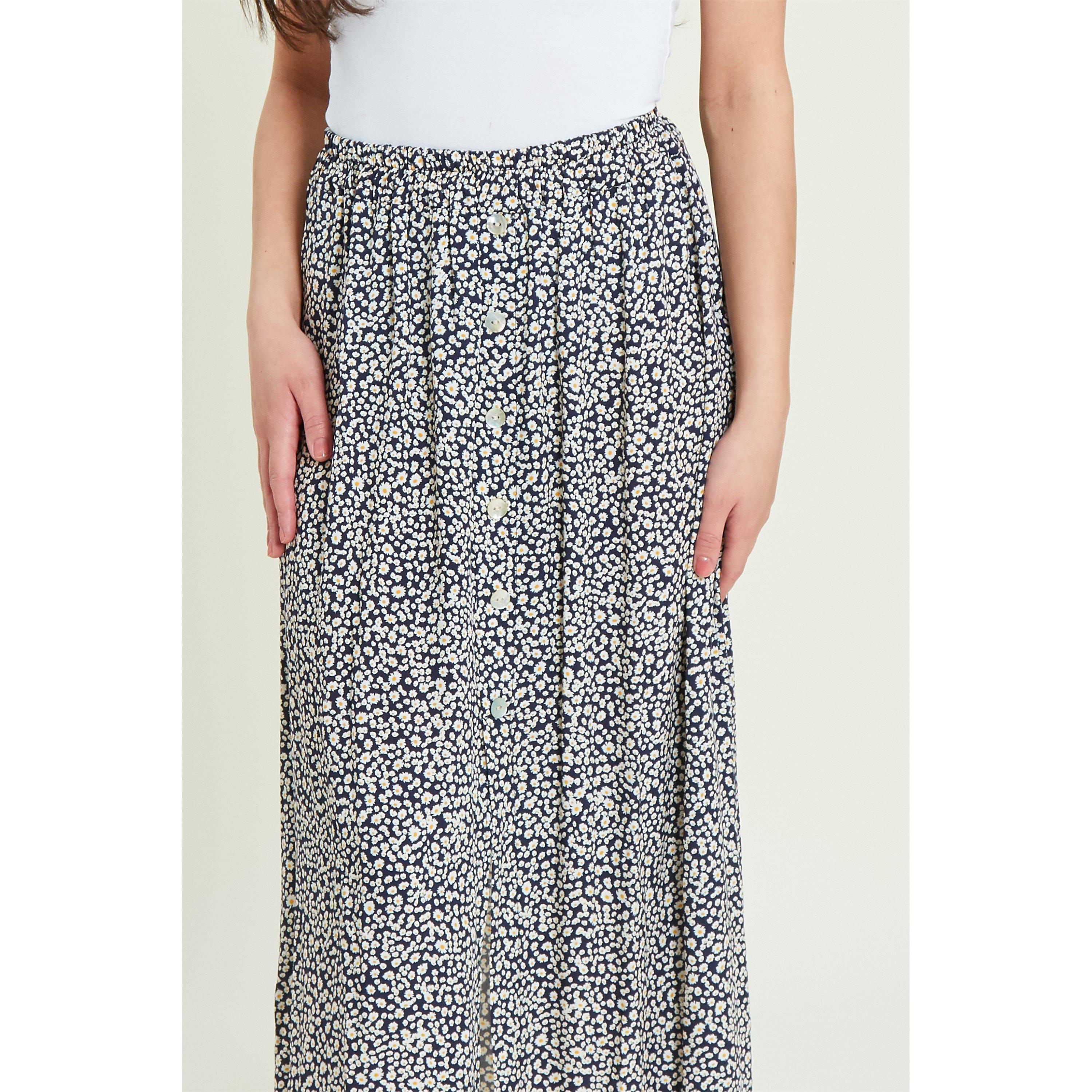 Be You Button Button Midaxi Skirt