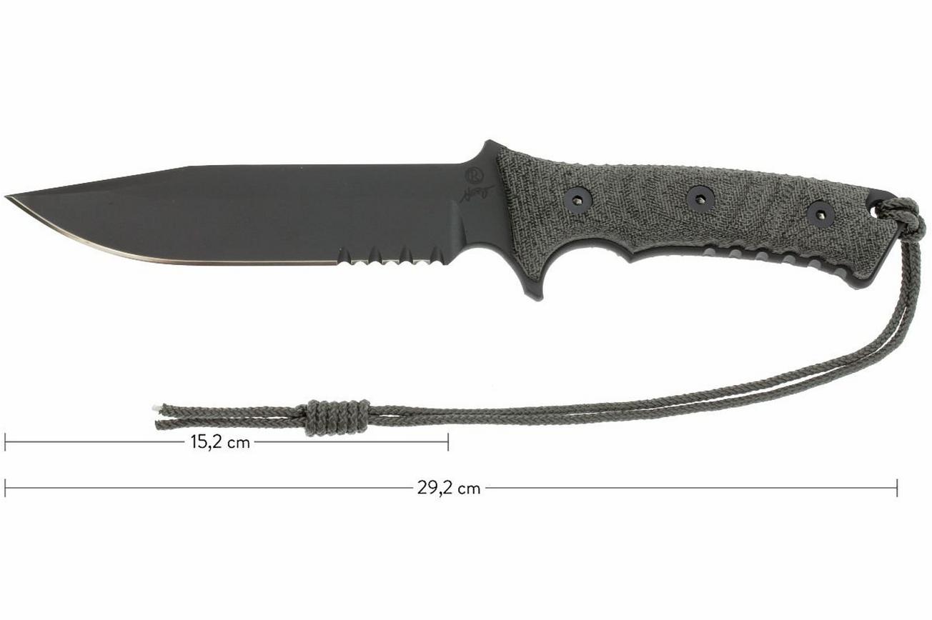 Chris Reeve Pacific Black PAC-1001 survivalmes, serrated