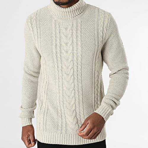 Pull Col Roulé Craig Beige