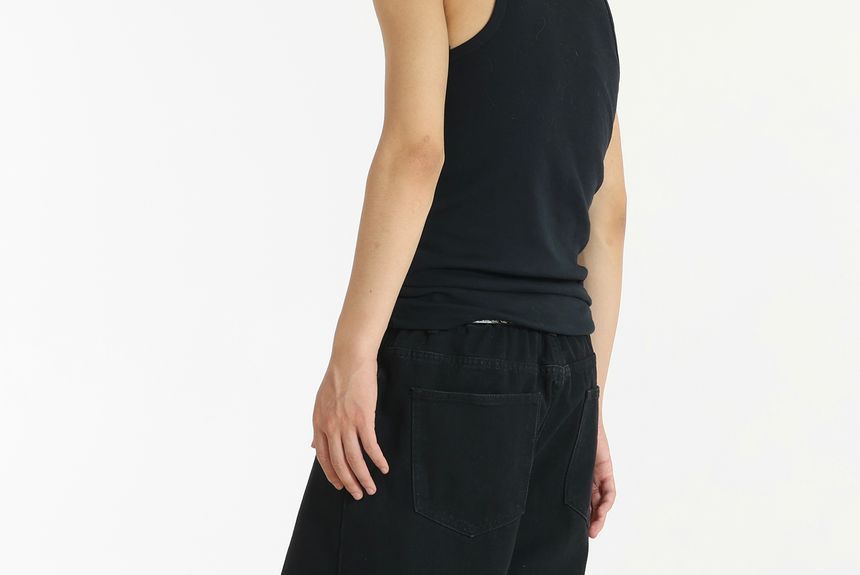 Meiksip - Lage taille rechte pijpen losse broek