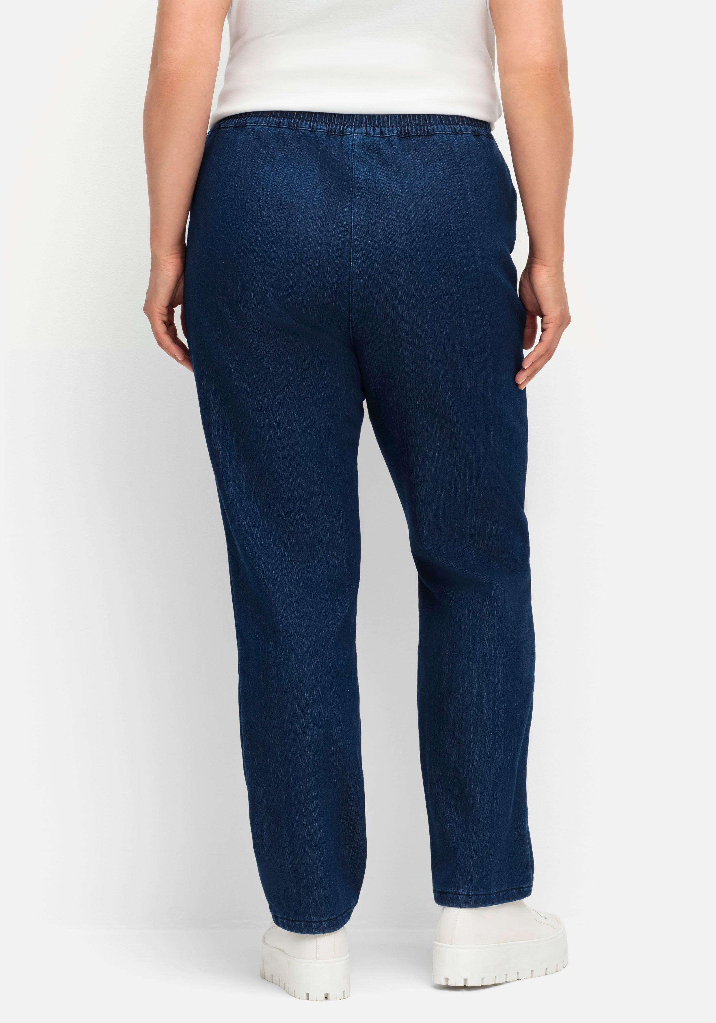 Thermojeans mit Komfortbund und Fleece-Futter