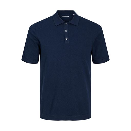 Jack&Jones Emil Strikket Polo, Navy Blazer, M