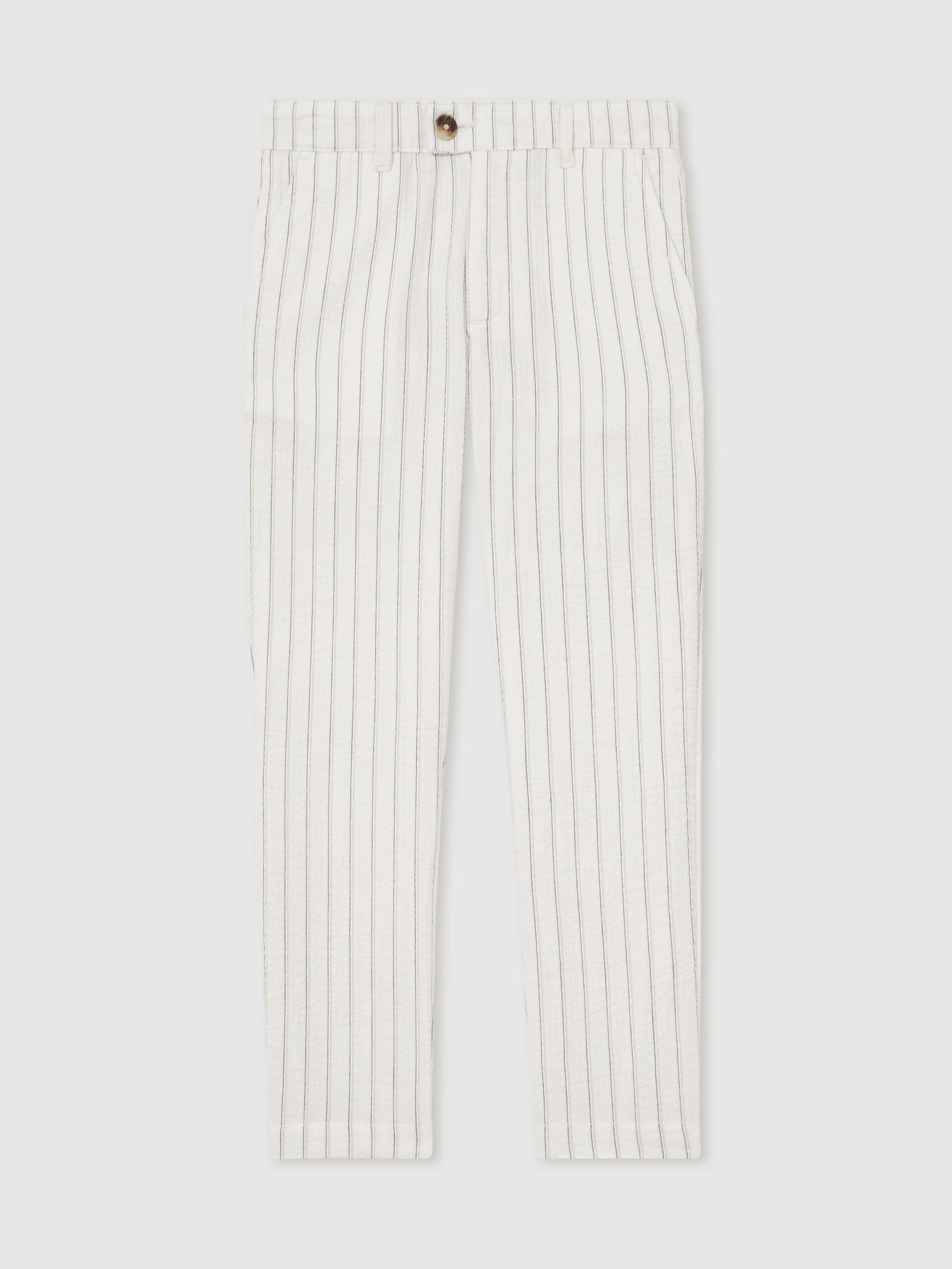 Reiss Easton Cotton Pinstripe Trousers Regular-Fit