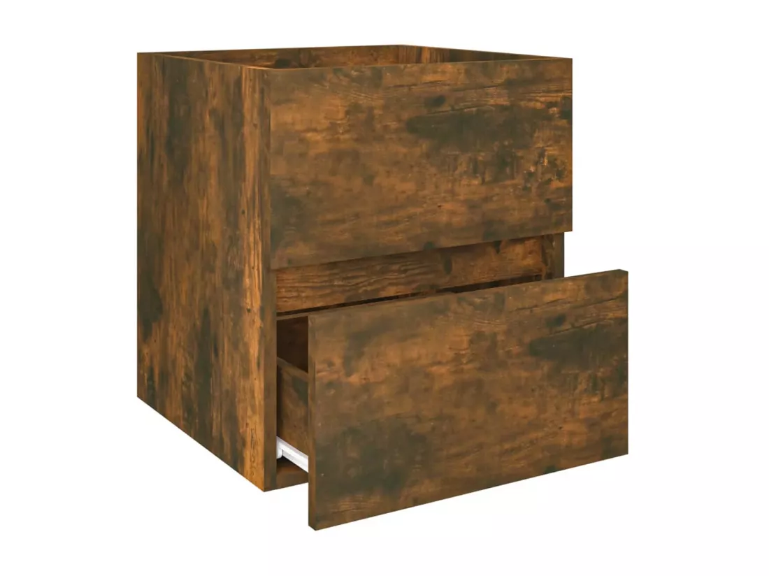 Armoire d'évier Chêne fumé 41x38,5x45 cm Bois d'ingénierie