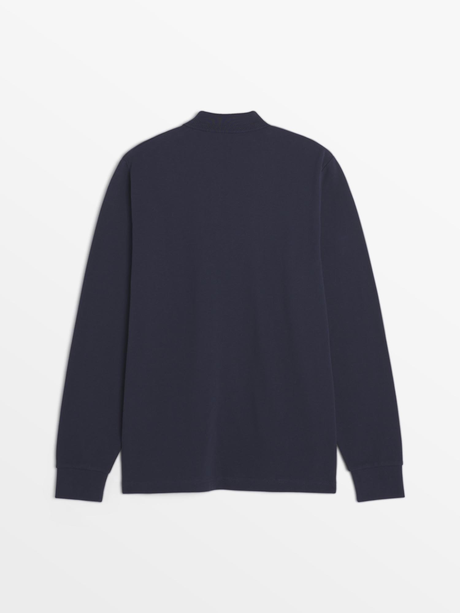 Polo Homme Chaud Manches Longues Marine