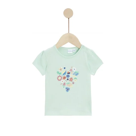 Travel With Love T-shirt manches courtes   Vert        de               P'tit bisou