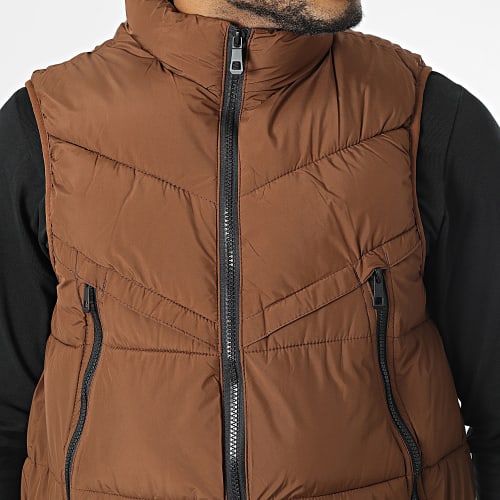 Doudoune Sans Manches Marron