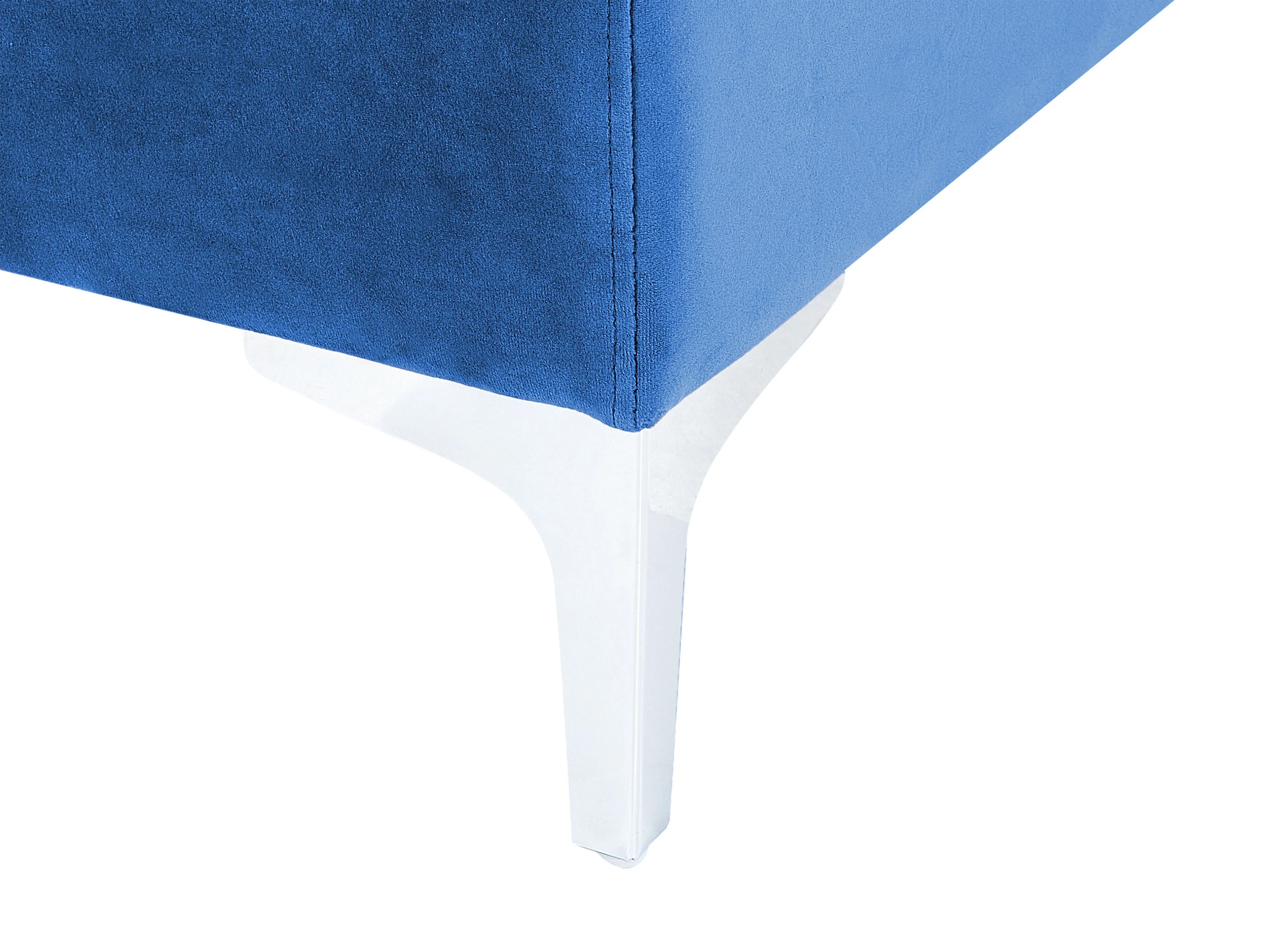 Hoekmodule EVJA Fluweel Marineblauw