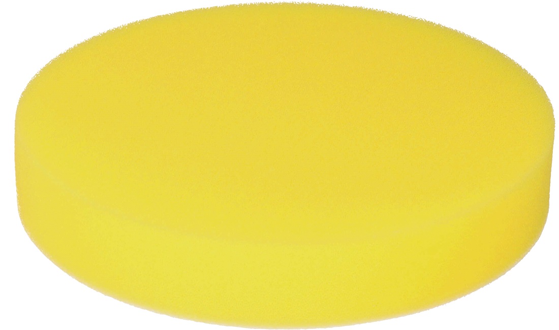 Polerrondel skum medium Gul 150 mm
